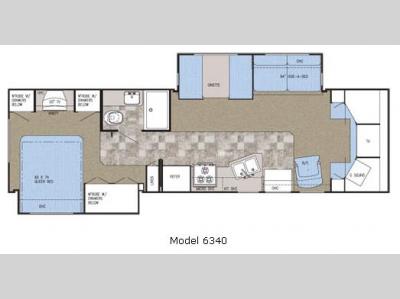 Floorplan - 2006 Gulf Stream RV Endura 6340