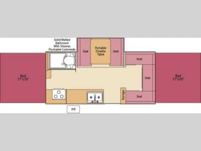 Floorplan - 2007 Fleetwood RV Highlander Arcadia