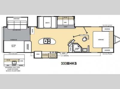 Floorplan - 2014 Coachmen RV Catalina 333BHKS