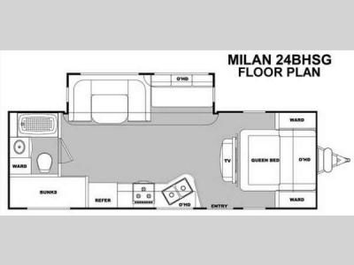 Floorplan - 2014 Eclipse Milan Series 24BHSG