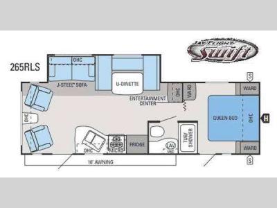 Floorplan - 2014 Jayco Jay Flight Swift 265RLS