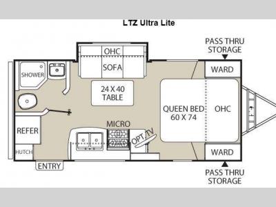 Floorplan - 2014 Coachmen RV Freedom Express 192RBS