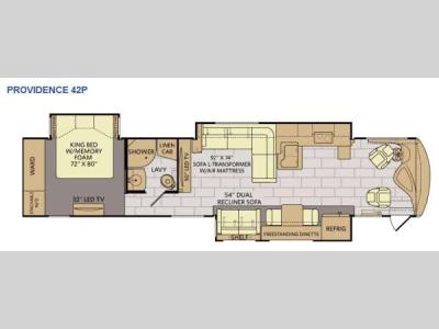 Floorplan - 2014 Fleetwood RV Providence 42P