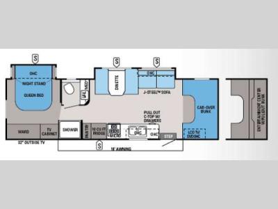 Floorplan - 2014 Jayco Greyhawk 29MV