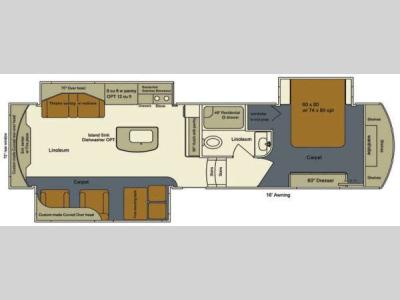 Floorplan - 2014 EverGreen RV Bay Hill 310RE