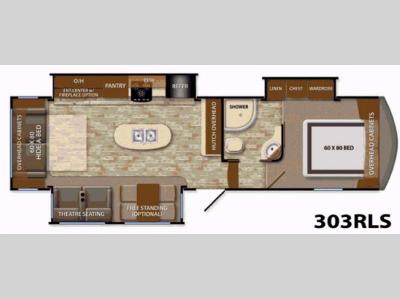 Floorplan - 2014 Grand Design Reflection 303RLS