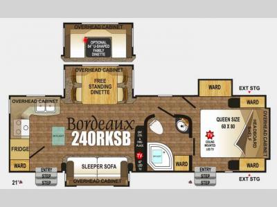 Floorplan - 2014 Outdoors RV Black Stone 240RKSB