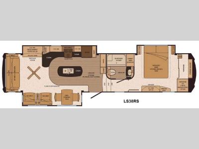 Floorplan - 2014 Lifestyle Luxury RV Lifestyle LS38RS