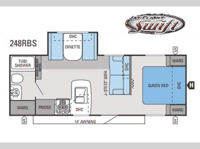 Floorplan - 2014 Jayco Jay Flight Swift 248RBS