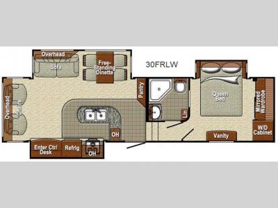 Floorplan - 2014 Yellowstone RV Sedona 30FRLW Advanced Profile