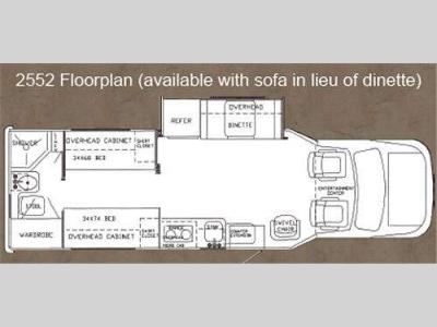 Floorplan - 2013 Phoenix USA Phoenix Cruiser 2552