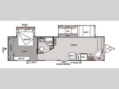 Floorplan - 2014 Forest River RV Wildwood 29FKBS