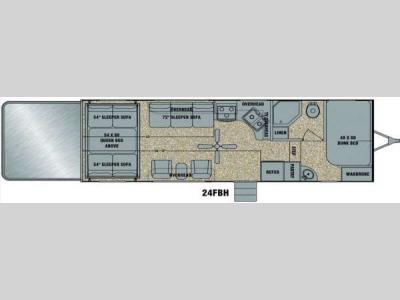 Floorplan - 2014 EverGreen RV Amped 24FBH