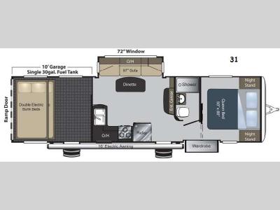 Floorplan - 2014 Keystone RV Carbon 31