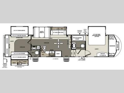 Floorplan - 2014 Forest River RV Sierra 365SAQB