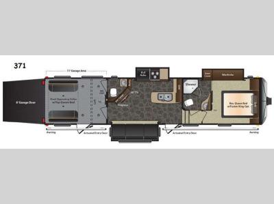 Floorplan - 2014 Keystone RV Fuzion 371