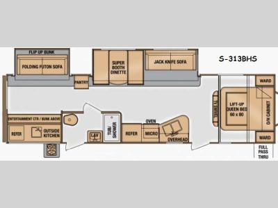 Floorplan - 2014 Cruiser Shadow S 313BHS