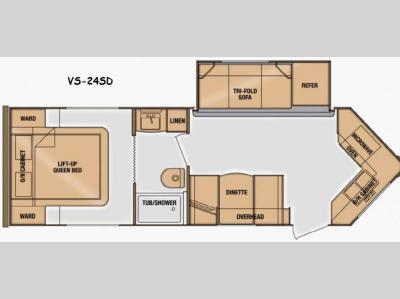 Floorplan - 2014 Cruiser ViewFinder Signature VS 24SD