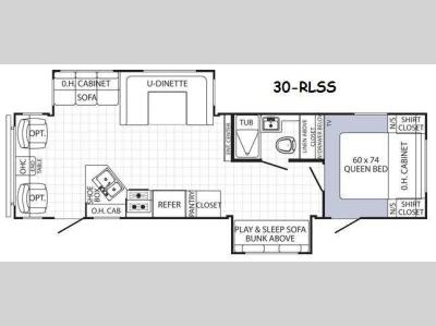 Floorplan - 2014 Palomino Puma 30-RLSS