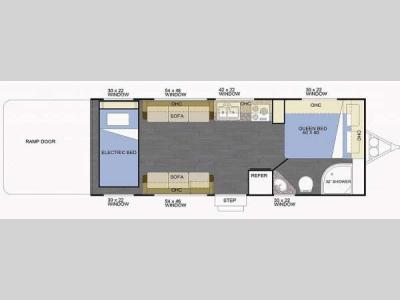 Floorplan - 2014 Weekend Warrior RV Mfg. Weekend Warrior WFB20