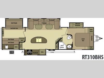 Floorplan - 2014 Open Range RV Roamer RT310BHS