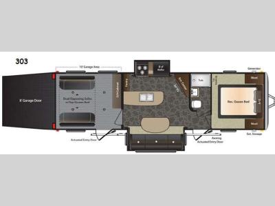 Floorplan - 2014 Keystone RV Impact 303