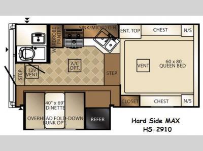 Floorplan - 2014 Palomino Backpack Edition HS 2910 MAX