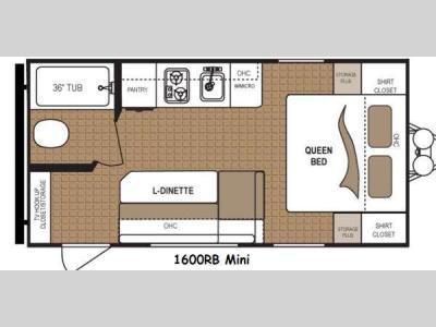 Floorplan - 2014 Dutchmen RV Aspen Trail 1600RB Mini