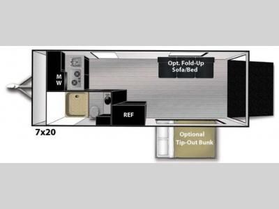 Floorplan - 2014 Livin Lite Quicksilver VRV 7 x 20