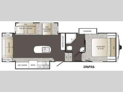 Floorplan - 2014 Keystone RV Outback 296FRS