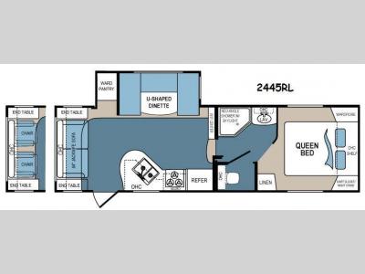 Floorplan - 2014 Dutchmen RV Denali Trail Edition 2445RL