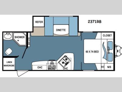 Floorplan - 2014 Dutchmen RV Denali Trail Edition 2371RB