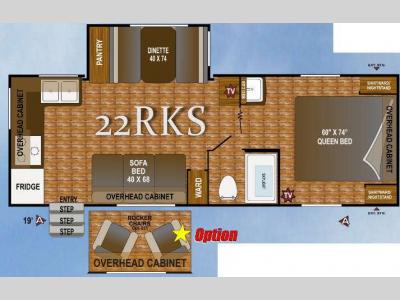 Floorplan - 2014 Outdoors RV Black Rock 22RKS