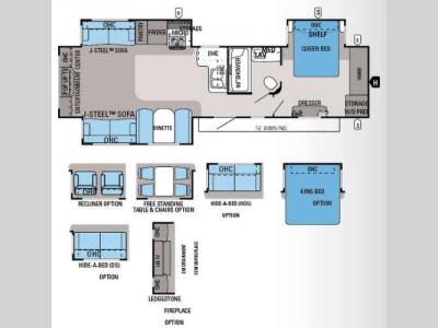 Floorplan - 2014 Jayco Eagle 338RETS