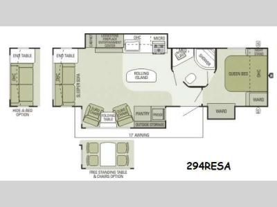 Floorplan - 2014 Starcraft Travel Star Galaxy 294RESA