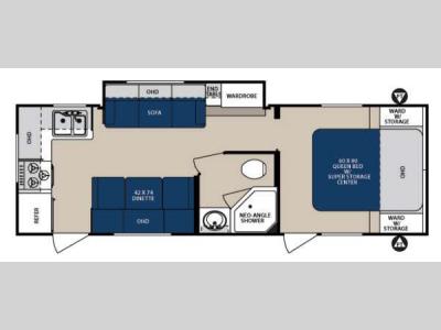 Floorplan - 2014 Forest River RV Surveyor Sport SP 264RKS