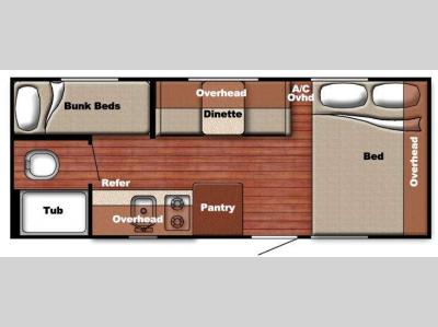 Floorplan - 2014 Gulf Stream RV Conquest Lite 19BHC