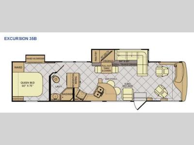 Floorplan - 2015 Fleetwood RV Excursion 35B
