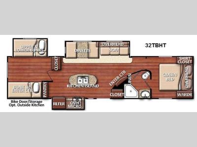 Floorplan - 2015 Gulf Stream RV Conquest 32TBHT