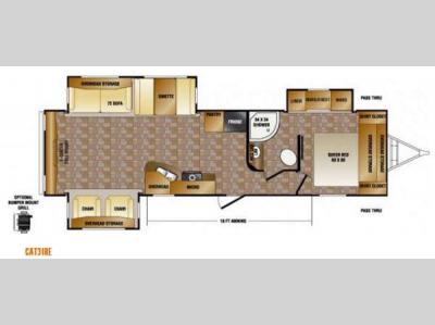 Floorplan - 2014 CrossRoads RV Cruiser Aire CAT31RE
