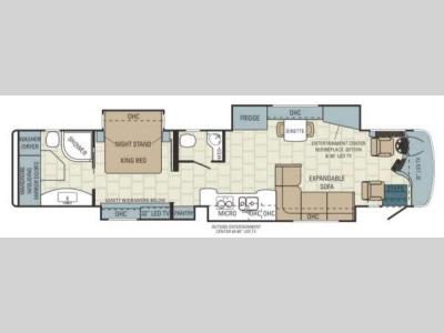 Floorplan - 2014 Entegra Coach Aspire 44B