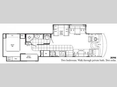 Floorplan - 2007 Damon Challenger 376