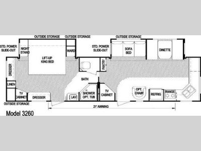 Floorplan - 2007 Skyline Nomad 3260