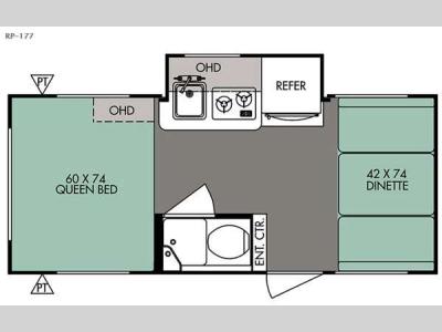 Floorplan - 2015 Forest River RV R Pod RP 177