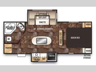 Floorplan - 2014 Forest River RV Cherokee 204RB