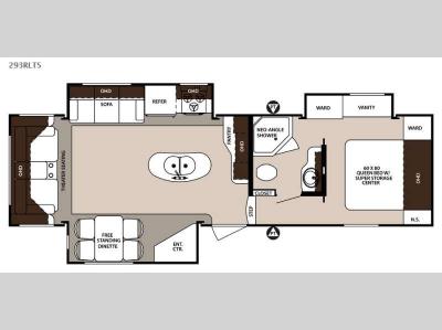 Floorplan - 2015 Forest River RV Surveyor SVF 293RLTS