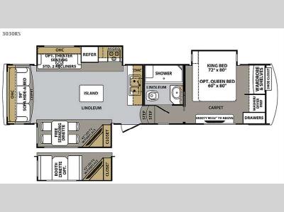 Floorplan - 2015 Forest River RV Cardinal 3030RS