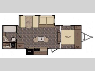 Floorplan - 2015 CrossRoads RV Sunset Trail Reserve ST26RB