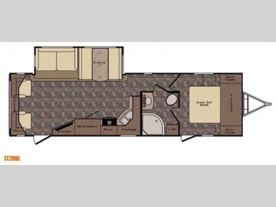 Floorplan - 2015 CrossRoads RV Sunset Trail Super Lite ST290RL