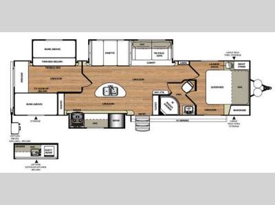 Floorplan - 2015 Forest River RV Wildwood Heritage Glen 300BH